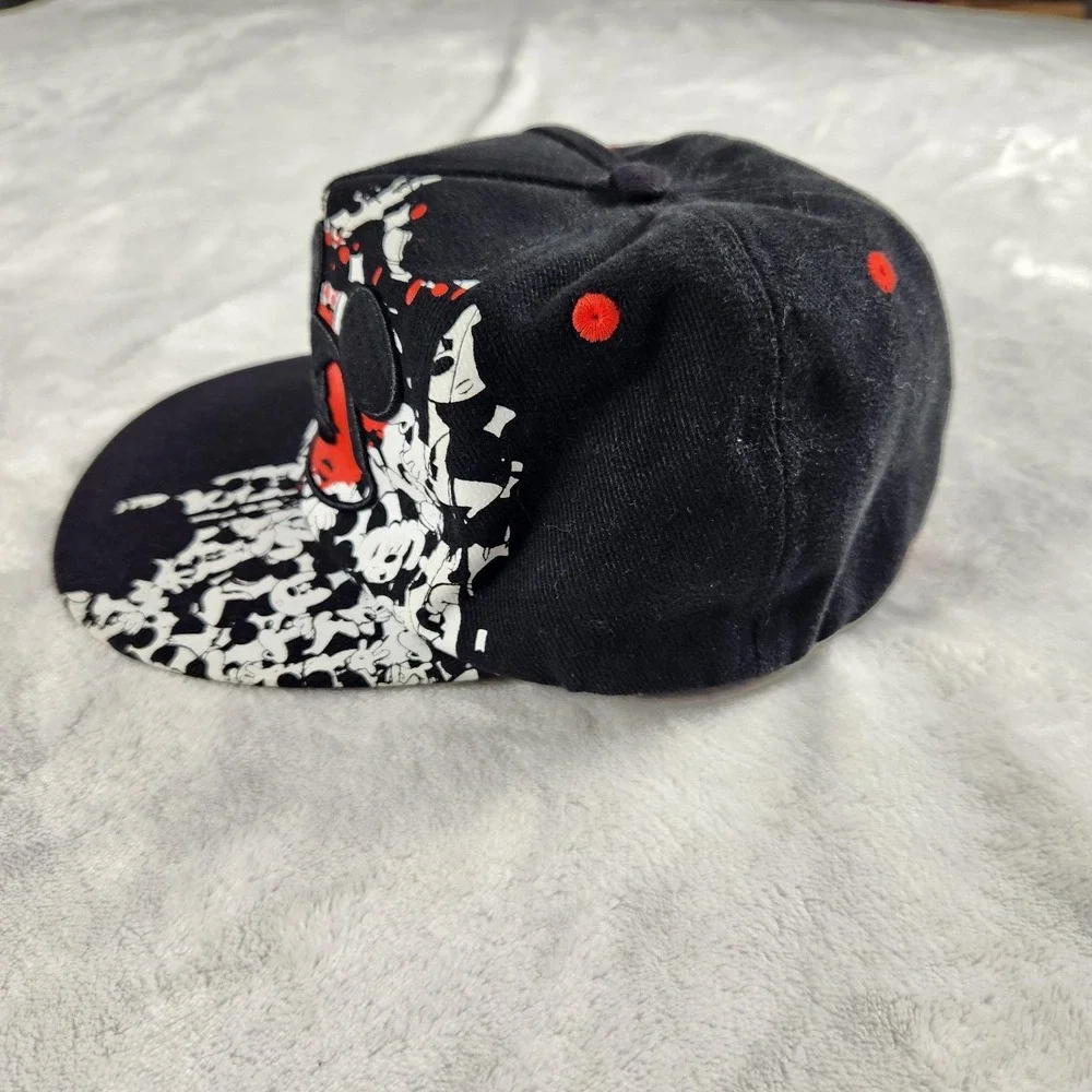 Disney Parks Mickey Mouse Hat Cap Fitted Youth One Size Black Graphic Boys